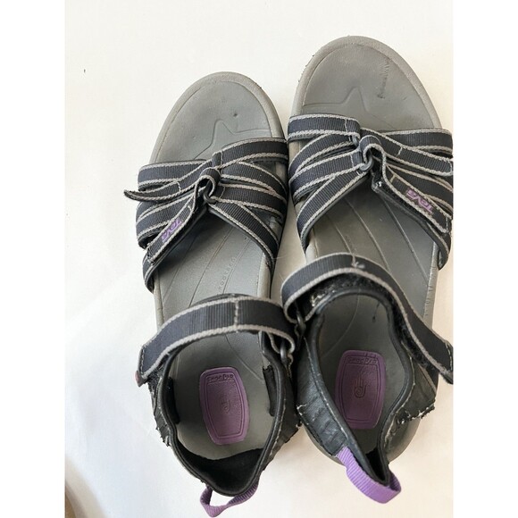 Teva Tirra Sport Sandals Adjustable Straps Black Size US 9 EU 40 Hiking Outdoor - Picture 3 of 8